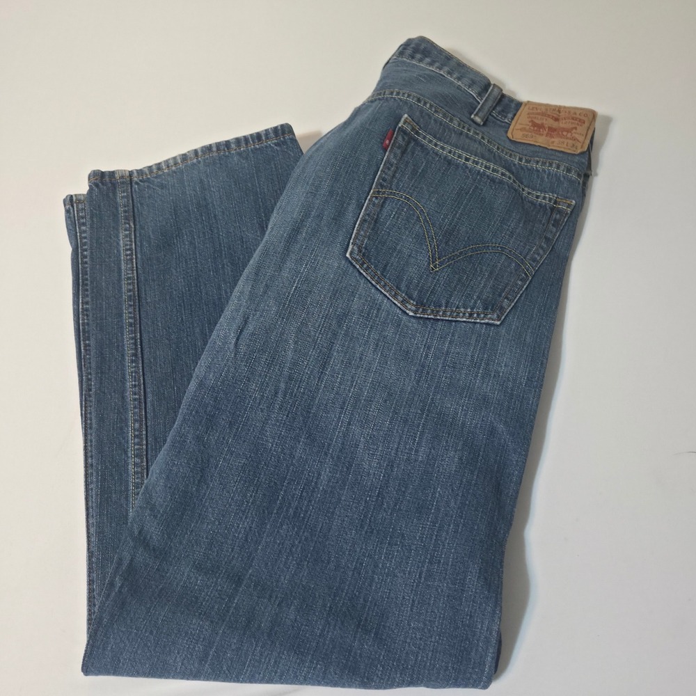 Levi's 569 Loose Straight Jeans Mens 38x32 Blue Denim Medium Wash 5-Pocket - Picture 3 of 12